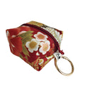 Mini charm flores fondo rojo