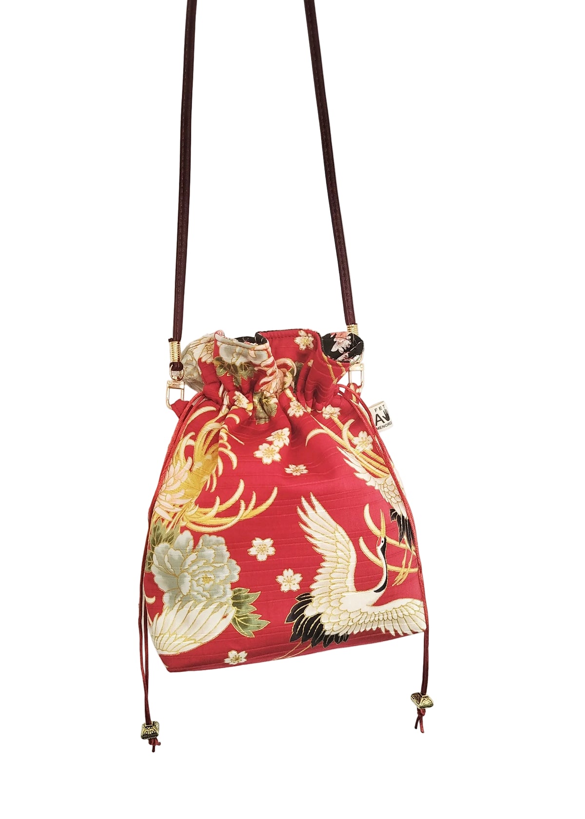 Bombonera satin grullas rojo