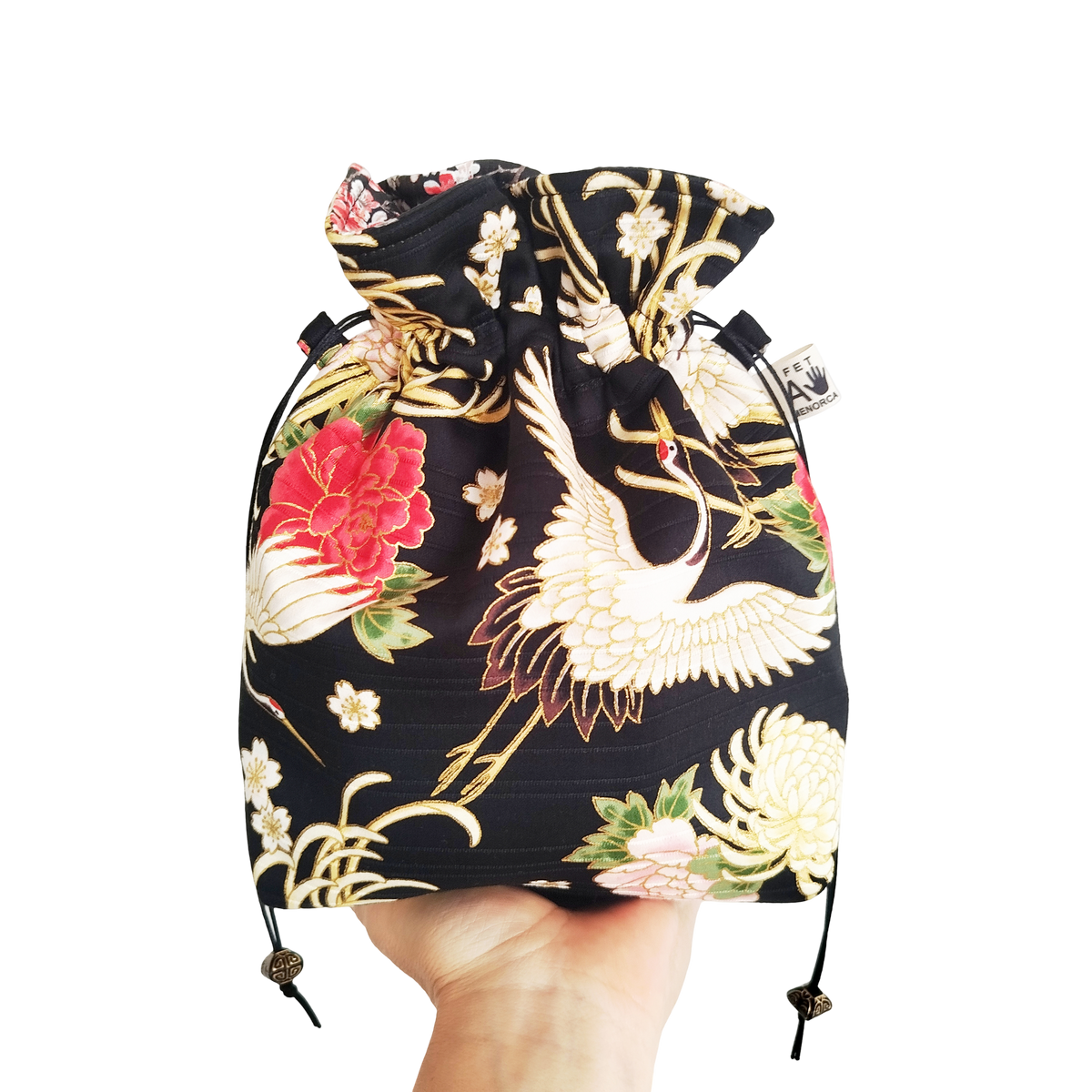 Bombonera satin grullas negro
