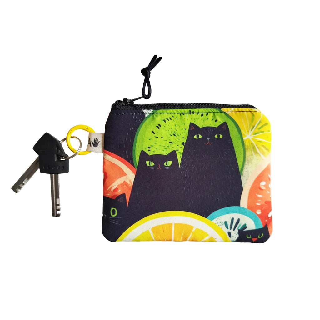Monedero gatos y cítricos