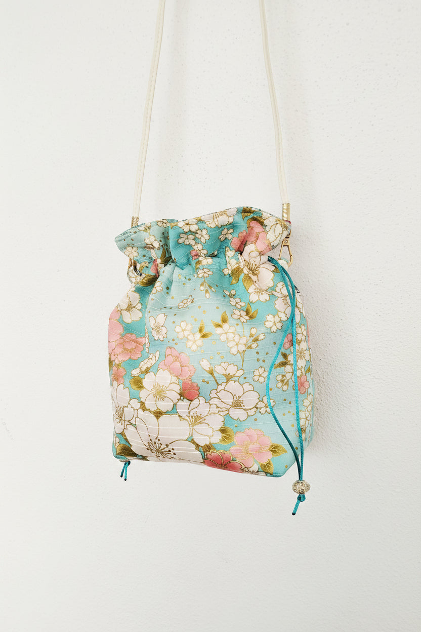 Bombonera satin celeste