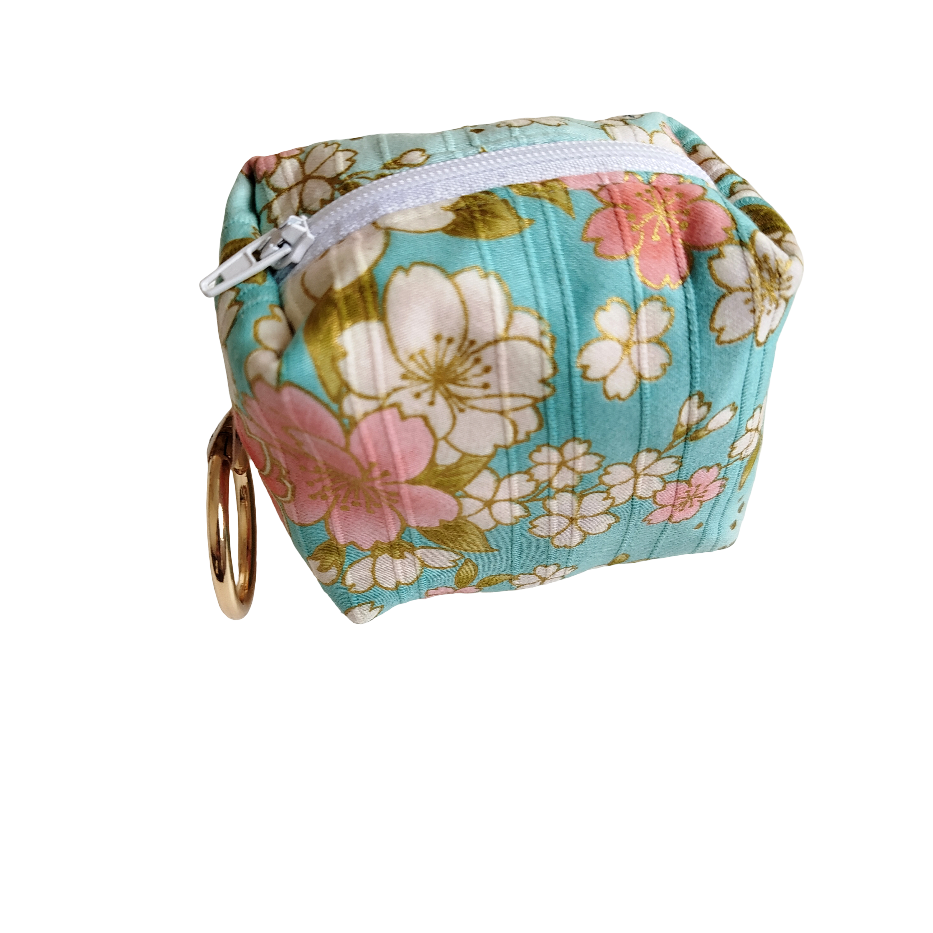 Mini charm satin turquesa