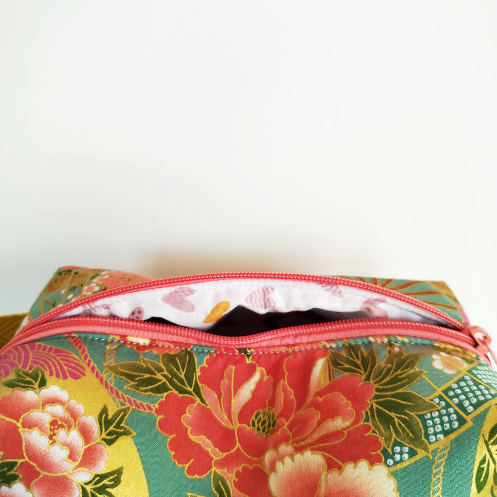 Neceser box flores coral