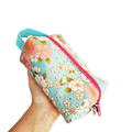 Neceser box satin sakura turquesa