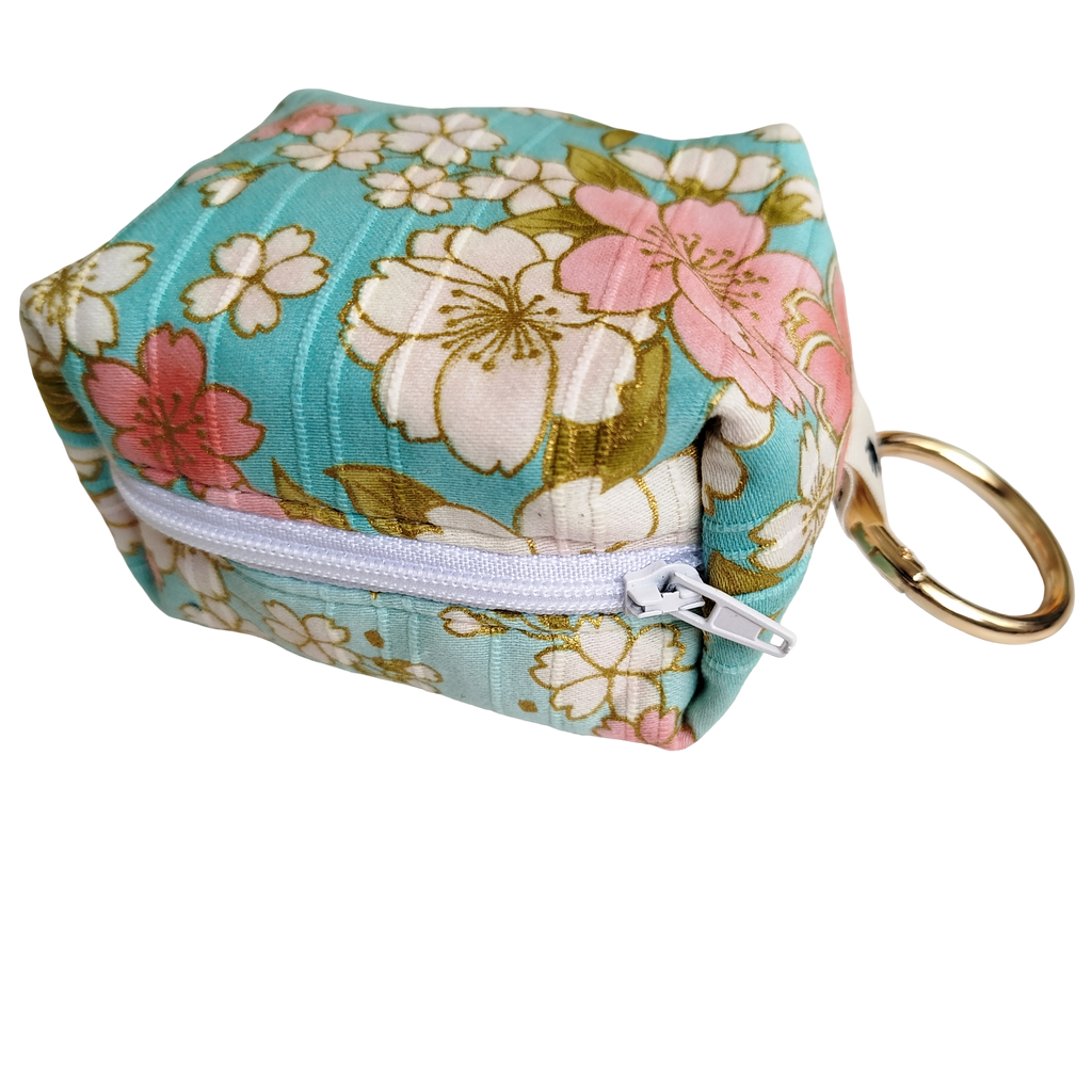 Mini charm satin turquesa