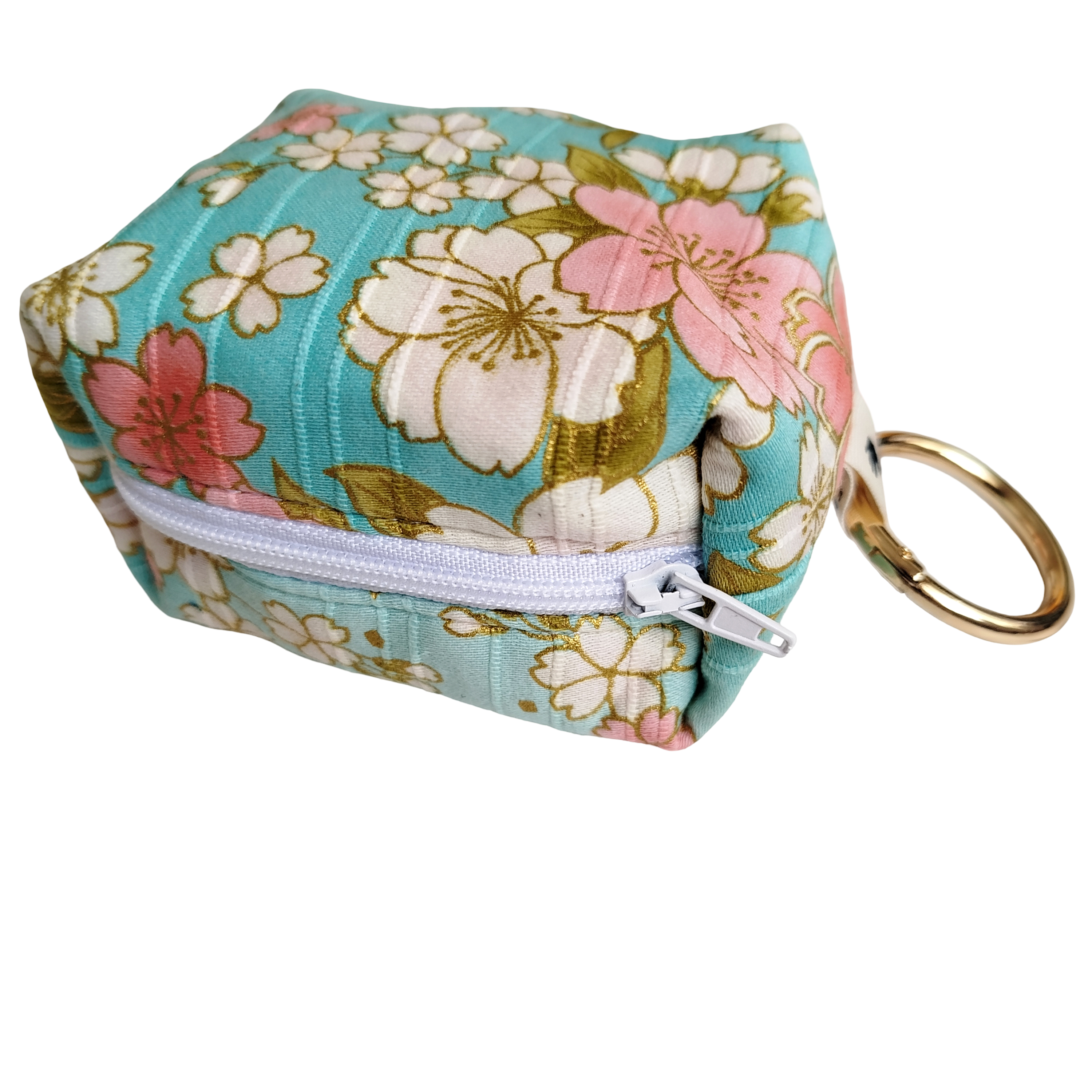 Mini charm satin turquesa