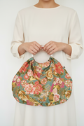 Bolso de aros flores rosas