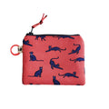 Monedero gatos azul coral