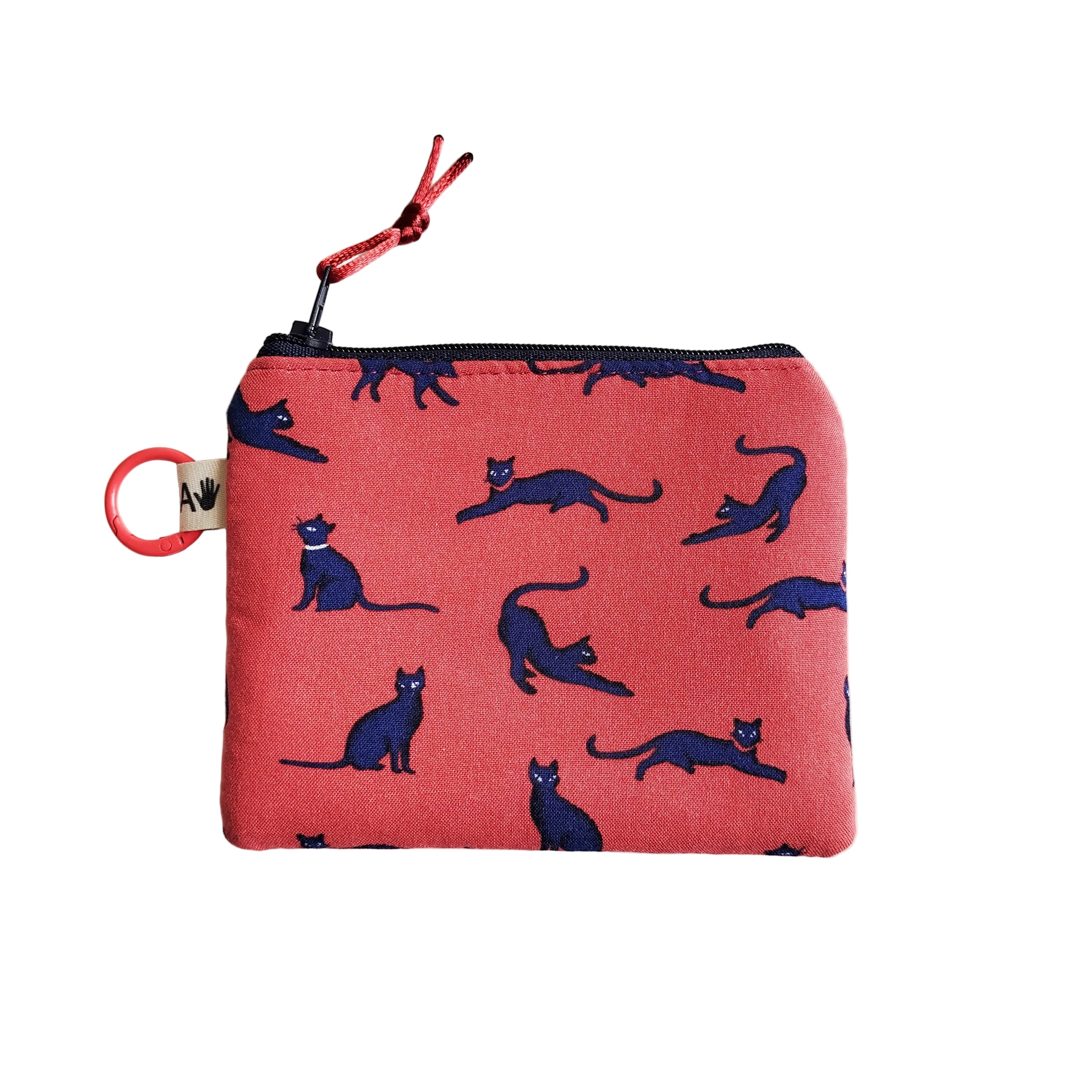 Monedero gatos azul coral